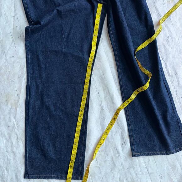 NWOT Women’s Size 22 Chadwicks Pull On Dark Blue Denim Jeans - Picture 6 of 7